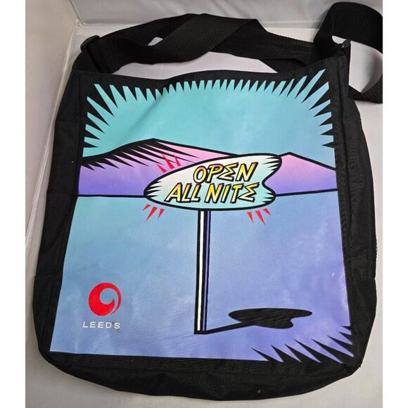 Leeds Open All Nite Retro Style Tote Bag With Shoulder Strap retro inspired 50's - Picture 2 of 4